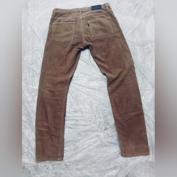 The Kooples Corduroy Tan Trousers slim fit sz 32 - Picture 3 of 4